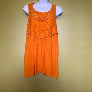 Market and Spruce Orangish-Yellow Blouse